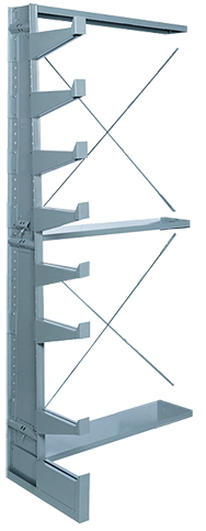 36 x 21-7/8 x 79-1/4'' - Single Face Bar Rack End Unit - Exact Industrial Supply