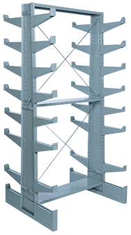 36 x 21-7/8 x 79-1/4'' - Double Face Bar Rack Starter Unit - Exact Industrial Supply