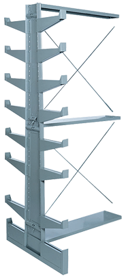 36 x 21-7/8 x 79-1/4'' - Double Face Bar Rack Add-On Unit - Exact Industrial Supply