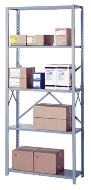 36 x 18 x 84'' - Open Style Box "W" 20-Gauge Starter Shelving Unit - Exact Industrial Supply