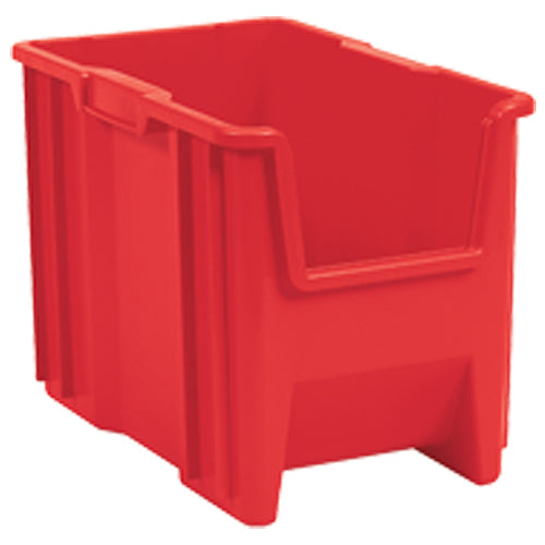 10″ × 17 1/2″ × 10 1/2″ - Red Stak-N-Store Bin - Exact Industrial Supply