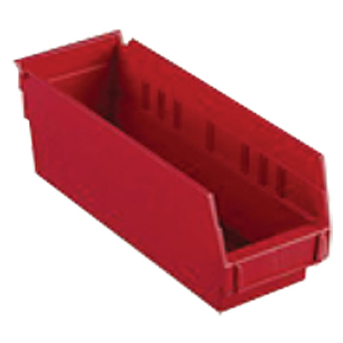 4 1/8″ × 23 5/8″ × 4″ - Red Economy Shelf Bin - Exact Industrial Supply