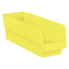 4 1/8″ × 23 5/8″ × 4″ - Yellow Economy Shelf Bin - Exact Industrial Supply