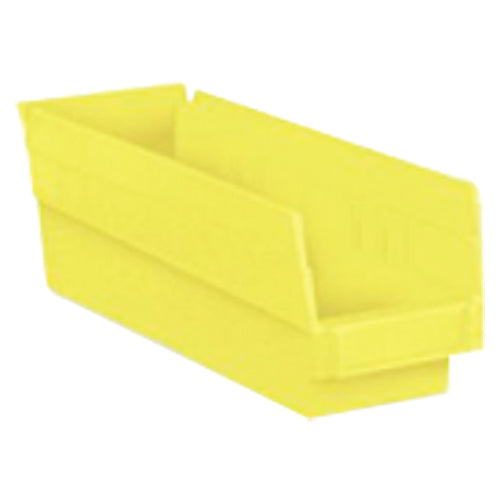 6 5/8″ × 11 5/8″ × 4″ - Yellow Economy Shelf Bin - Exact Industrial Supply