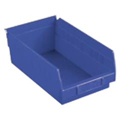 8 3/8″ × 11 5/8″ × 4″ - Blue Economy Shelf Bin - Exact Industrial Supply