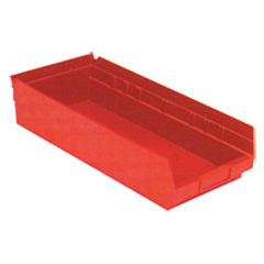 8 3/8″ × 17 7/8″ × 4″ - Red Economy Shelf Bin - Exact Industrial Supply