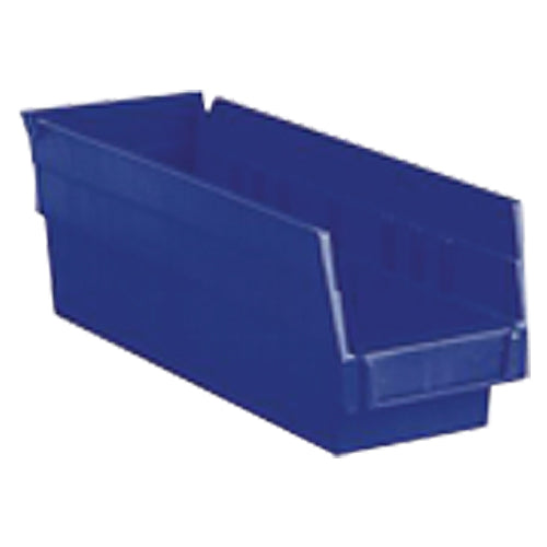 6 5/8″ × 23 5/8″ × 4″ - Blue Economy Shelf Bin - Exact Industrial Supply