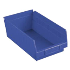 11 1/8″ × 11 5/8″ × 4″ - Blue Economy Shelf Bin - Exact Industrial Supply