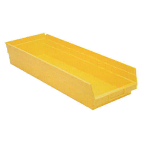 8 3/8″ × 23 5/8″ × 4″ - Yellow Economy Shelf Bin - Exact Industrial Supply