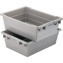 11″ × 17 1/4″ × 8″ - Gray Cross-Stacking Akro-Tubs - Exact Industrial Supply