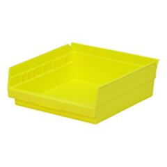 11 1/8″ × 11 5/8″ × 4″ - Yellow Economy Shelf Bin - Exact Industrial Supply