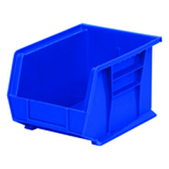 8 1/4″ × 10 3/4″ × 7″ - Blue Hanging or Stackable Bin - Exact Industrial Supply