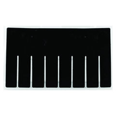 6-Pack - Black - Short Bin Dividers for use with Akro-Grid Container 33-166 - Exact Industrial Supply