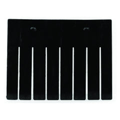 6-Pack - Black - Short Bin Dividers for use with Akro-Grid Container 33-168 - Exact Industrial Supply