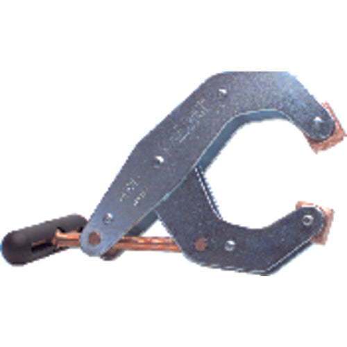 T-Handle Clamp With Cushion Handles - 3/8″ Throat Depth, 1″ Max. Opening - Exact Industrial Supply