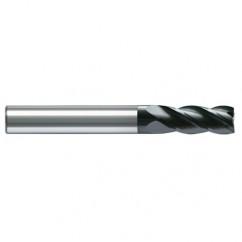 10mm Dia. - 72mm OAL - AlCrN - Solid Carbide - High Spiral End Mill - 4 FL - Exact Industrial Supply
