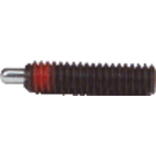 End Force Spring Plunger - 0.70 lbs Initial End Force, 2.3 lbs Final End Force (8–32 Thread) - Exact Industrial Supply