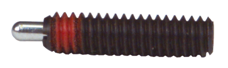 End Force Spring Plunger - 4 lbs Initial End Force, 16 lbs Final End Force (3/4-10 Thread) - Exact Industrial Supply