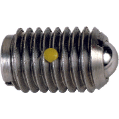 Ball Plunger - 0.50 lbs Initial End Force, 1 0.25 lbs Final End Force (8–36 Thread) - Exact Industrial Supply