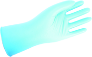 4 Mil Blue Powdered Nitrile Gloves - Size Large (box of 100 gloves) - Exact Industrial Supply