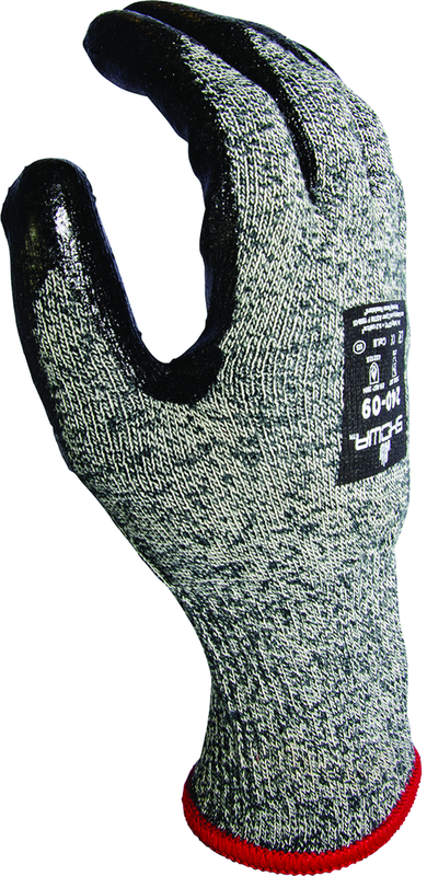 Flame-resistant, flat dipped sponge neoprene palm coating, Gray with black, 13-gauge Kevlar liner, tactile grip, Arc Flash level 2, ANSI CUT LEVEL A4/extra large - Exact Industrial Supply