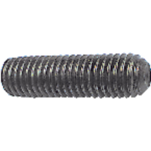 #10-24 × 1/4″ - Black Finish Heat Treated Alloy Steel - Socket Set Screws - Cup Point - Exact Industrial Supply
