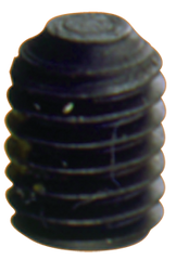 1/2-13 x 1 - Black Finish Heat Treated Alloy Steel - Socket Set Screws - Knurled - Exact Industrial Supply
