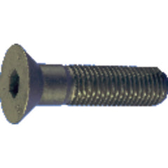 #10-32 × 1/2″ - Black Finish Heat Treated Alloy Steel - Cap Screws - Flat Head - Exact Industrial Supply