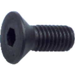 #4-40 × 3/8″ - Black Finish Heat Treated Alloy Steel - Cap Screws - Flat Head - Exact Industrial Supply