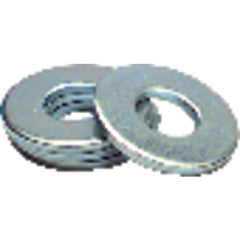 5/16″ Bolt Size - Zinc Plated Carbon Steel - Flat Washer - Exact Industrial Supply