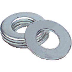 7/16″ Bolt Size - Zinc Plated Carbon Steel - Flat Washer - Exact Industrial Supply
