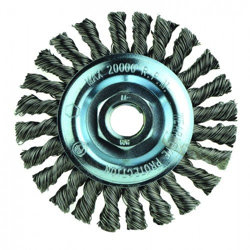 4″X5/8-11 RADIAL BRUSH .020 WIRE - Exact Industrial Supply