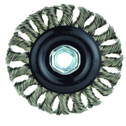 4″X5/8-11 RADIAL BRUSH .020 WIRE - Exact Industrial Supply