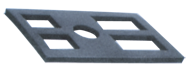 V-Damp II Pad - #91964 - 48% Vibration Reduction - For use with JH20, JH30 Leveling Jacks - Exact Industrial Supply