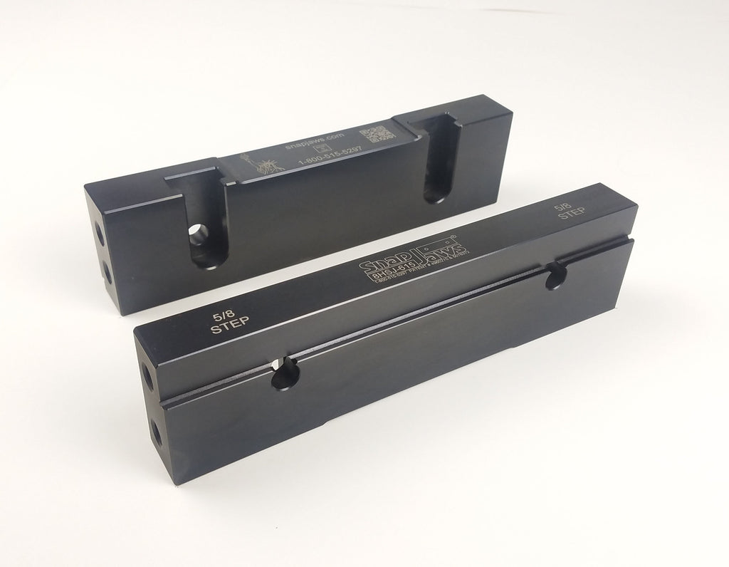 Hardened Step Jaws - Snap Jaws - Part # 4HSJ-615 - Exact Industrial Supply