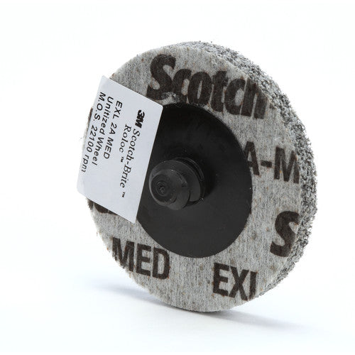 Scotch-Brite Roloc EXL Unitized Wheel TR 2-1/4″ × 1/4″ x NH 2A MED SPR 019467A