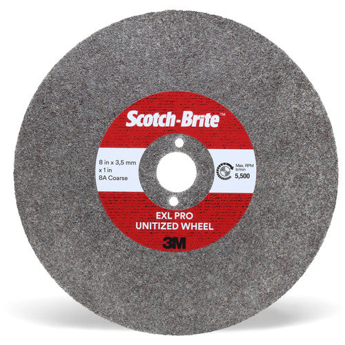 Scotch-Brite EXL PRO Unitized Wheel EX-UW 8A Coarse 8″ × 4.2 mm × 1-1/2″
