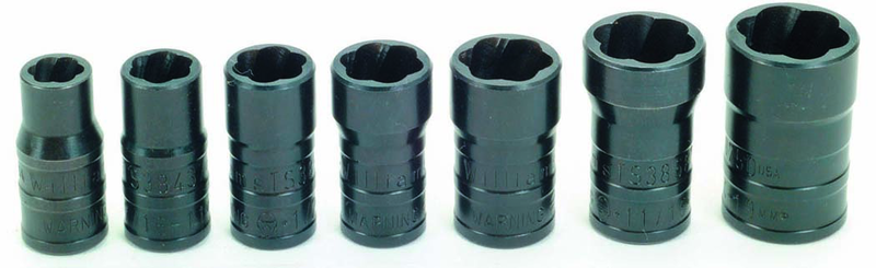 7 Pc. - 3/8" Drive Turbosocket Set SAE - Exact Industrial Supply