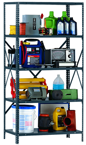 36 x 12 x 85'' (5 Shelves) - Open Style Add-On Shelving Unit - Exact Industrial Supply