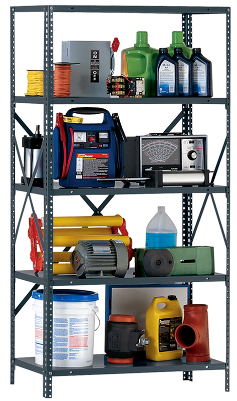 36 x 18 x 85'' (5 Shelves) - Open Style Add-On Shelving Unit - Exact Industrial Supply