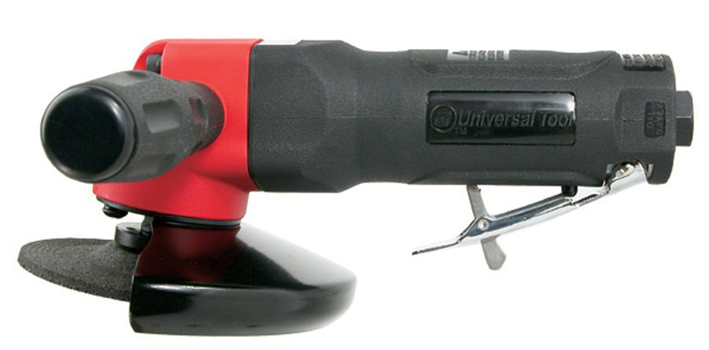 #UT8775 - 4" Right Angle - Air Powered Grinder - Side Exhaust - Exact Industrial Supply