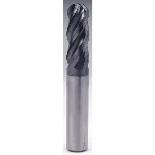 3/16″ × 3/16″ × 5/8″ × 2 1/2″ 4 Flute Ball Nose End Carbide End Mill-Plain Shank - Y-Coating - Exact Industrial Supply