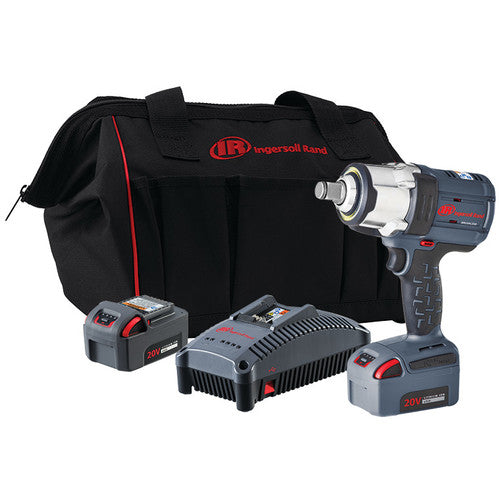 W7172-K22 20V High-torque 3/4″ Drive Cordless Impact Wrench Kit, 1500 ft-lbs Nut-busting Torque, 2 Batteries and Charger, Standard Anvil