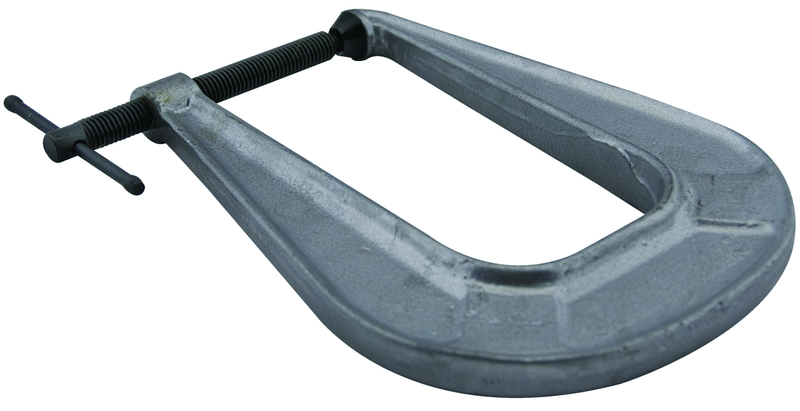 245, Deep-Reach C-Clamp, 0" _ 2-1/2" Jaw Opening, 4-3/4" Throat Depth - Exact Industrial Supply