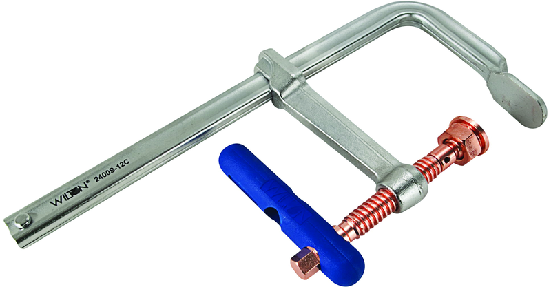 2400S-16C, 16" Regular Duty F-Clamp Copper - Exact Industrial Supply