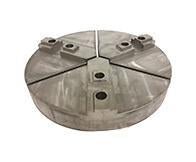 Round Chuck Jaws - Acme Serrated Key Type - Chuck Size 8" inches - Part # RAC-8200CI - Exact Industrial Supply
