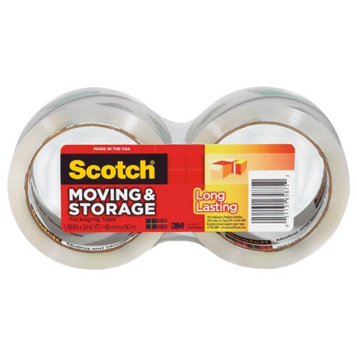 Scotch Storage Packaging Tape 3650-2 1.88″ × 54.6 yd (48 mm × 50 m) - Exact Industrial Supply