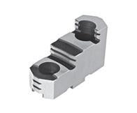 Hard Chuck Jaws - American Standard Tongue & Groove - Chucks 6" inches - Part #  TG-60HJ2-BI - Exact Industrial Supply