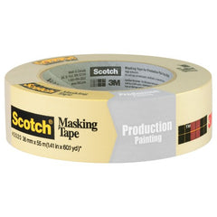 Scotch Contractor Grade Masking Tape 2020-24AP9 0.94″ × 60.1 yd (24mm × 55m) - Exact Industrial Supply