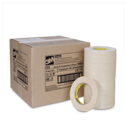 18 mm × 55 m Scotch(R) Automotive Refinish Ma Alt Mfg # 06334 - Exact Industrial Supply